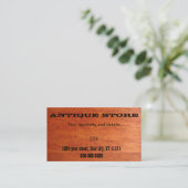 Carte de visite de magasin antique (Debout devant)
