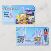 Carte de visite de magasin d'alimentation - Marché (Devant / Derrière)