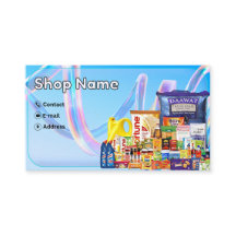 Carte de visite de magasin d'alimentation - Marché