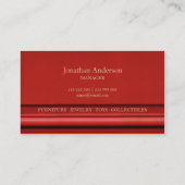 Carte de visite de magasin d'antiquités (Dos)