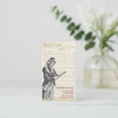 Carte de visite de magasin d'armes à feu (Debout devant)