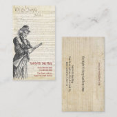 Carte de visite de magasin d'armes à feu (Devant / Derrière)