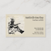 Carte de visite de magasin d'armes à feu (Devant)
