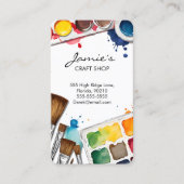 Carte de visite de magasin d'artisanat | Studio de (Devant)