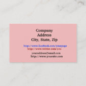 Carte de visite de magasin de Bath (Dos)