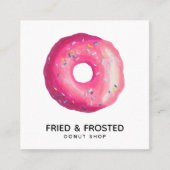 Carte de visite de magasin de beignes frit et cong (Devant)