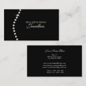 Carte de visite de magasin de bijoux de bijou de (Devant / Derrière)