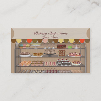 Carte de visite de magasin de biscuit de