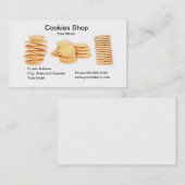Carte de visite de magasin de biscuits (Devant / Derrière)
