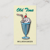 Carte de visite de magasin de crème glacée de (Dos)