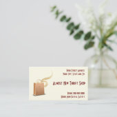 Carte de visite de magasin de deuxième main Thrift (Debout devant)