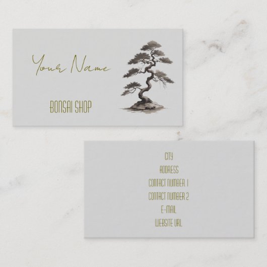 Carte de visite de magasin de fleurs (Devant / Derrière)