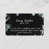 Carte de visite de magasin de fumée noire foncée (Dos)