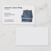 Carte de visite de magasin de jeans (Devant / Derrière)