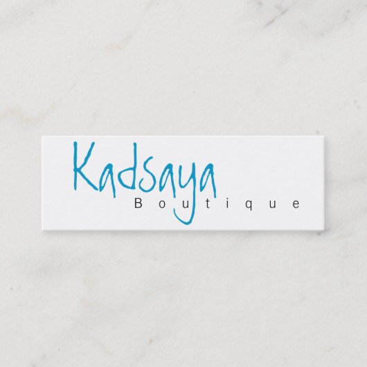 Carte de visite de magasin de Kadsaya 4 de (Devant)