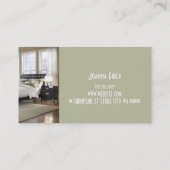 Carte de visite de magasin de meubles (Dos)