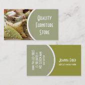 Carte de visite de magasin de meubles (Devant / Derrière)