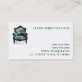 Carte de visite de magasin de meubles (Dos)