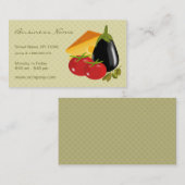 Carte de visite de magasin de nourriture (Devant / Derrière)