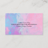 Carte de visite de magasin de perruques (Dos)