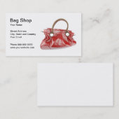 Carte de visite de magasin de sac (Devant / Derrière)