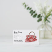 Carte de visite de magasin de sac (Debout devant)