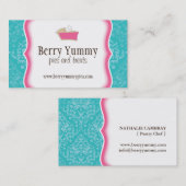 Carte de visite de magasin de tarte (Devant / Derrière)