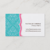 Carte de visite de magasin de tarte (Dos)