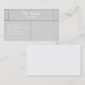 Carte de visite de magasin de tuile (Devant / Derrière)