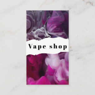Carte de visite de magasin de vapotage et de cigar