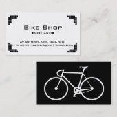 Carte de visite de magasin de vélo (Devant / Derrière)