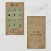 Carte de visite de magasin de vélo (Devant / Derrière)