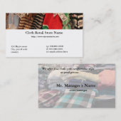 carte de visite de magasin de vêtements (Devant / Derrière)
