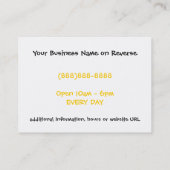 Carte de visite de magasin de vins et de (Dos)