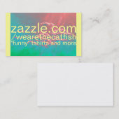 carte de visite de magasin de zazzle (Devant / Derrière)