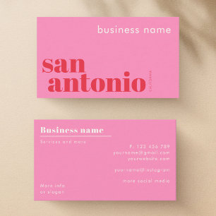 Carte de visite de magasin d'entreprise de San Ant