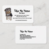 Carte de visite de magasin pour animaux (Devant / Derrière)