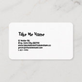 Carte de visite de magasin pour animaux (Dos)