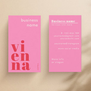 Carte de visite de magasin Vienne Wien Autriche