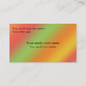 Carte de visite de magasin Zazzle (Dos)