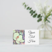 Carte de visite de magnolia d'aquarelle (Debout devant)