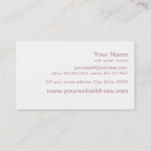 Carte de visite de main de Reiki (Dos)