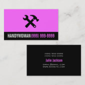 Carte de visite de maintenance, construction, homm (Devant / Derrière)