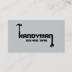 Carte de visite de maintenance pour homme à main b