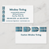 Carte de visite de maintenance Windows Tinting per (Devant / Derrière)