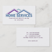 carte de visite de maison (Devant / Derrière)