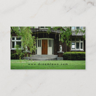 Carte de visite de maison de soin de pelouse