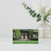 Carte de visite de maison de soin de pelouse (Debout devant)