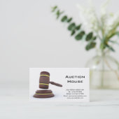 Carte de visite de maison des ventes aux-enchères (Debout devant)