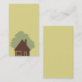 carte de visite de maison et à la maison (Devant / Derrière)